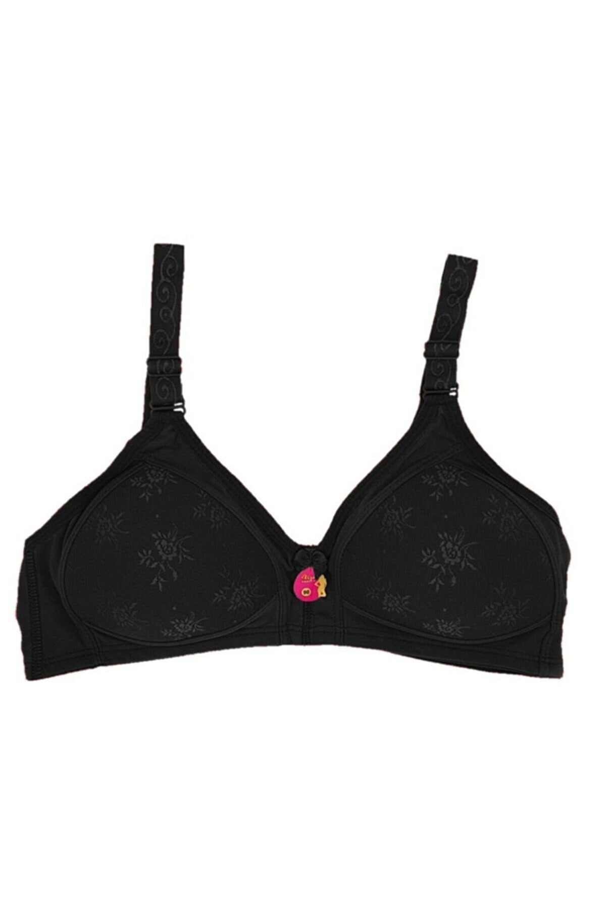 Telsiz Dantel Detaylı Sütyen Nar Çiçeği Liza 303 - Siyah