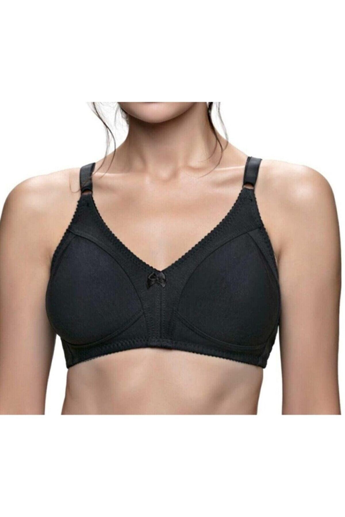 Tam Kap Yan Kemikli Toparlayıcı Sütyen Liza 539 - Siyah