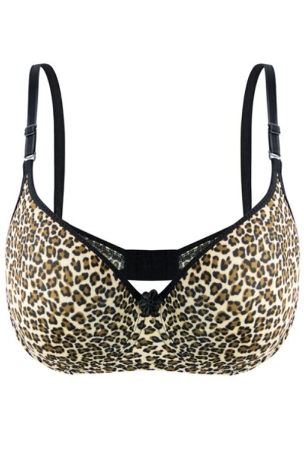 Tam Kap Destekli Leopar Desenli Sütyen Liza 540 - Leopar