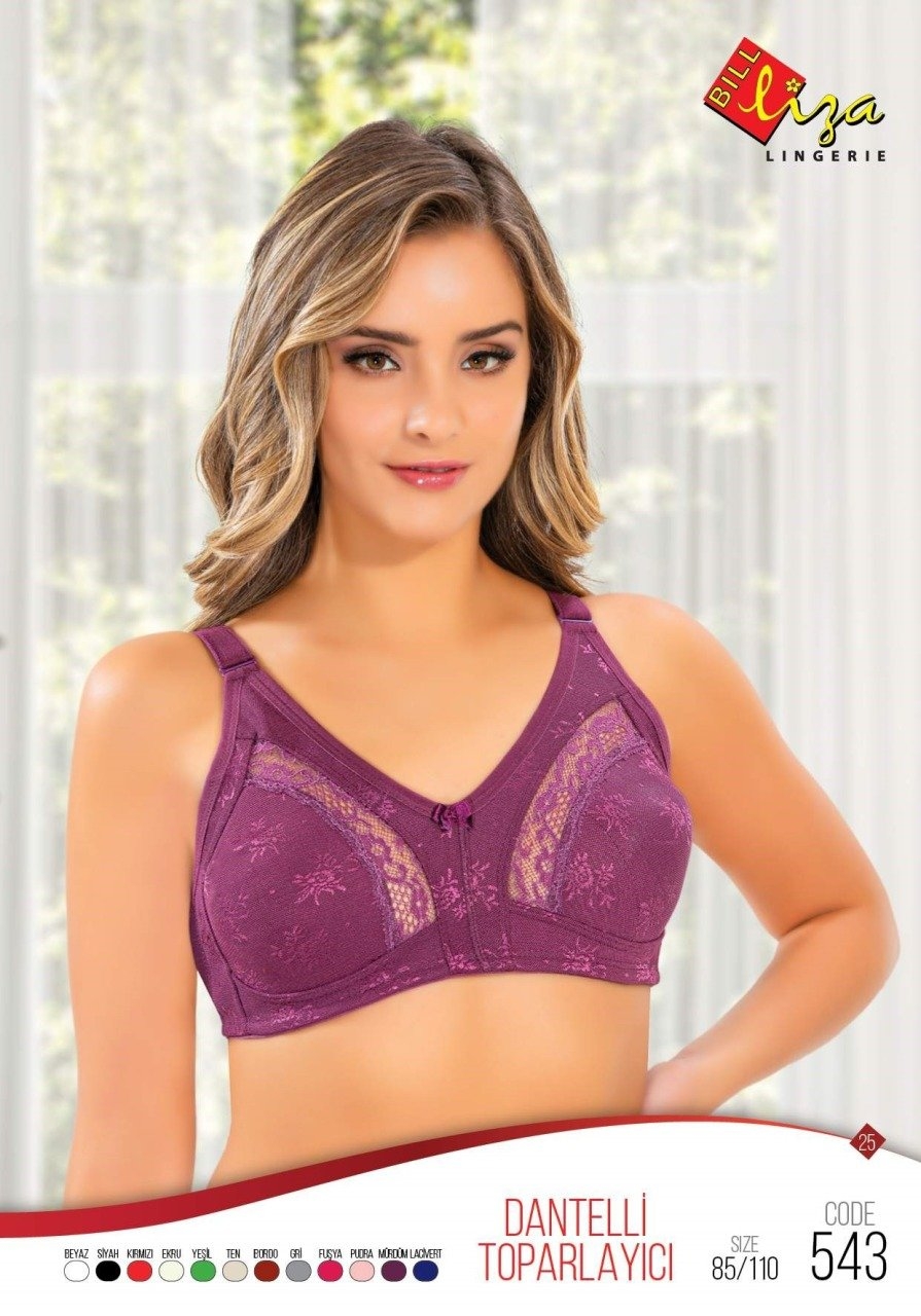 Tam Kap Destekli Toparlayıcı Sütyen Liza 543 - Mor