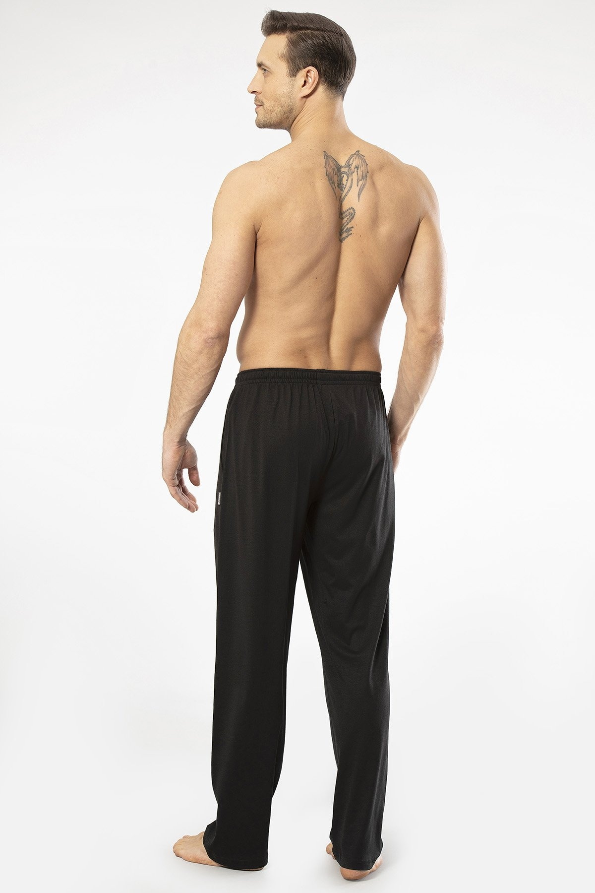 Modal %50 Pamuk Tek Alt Pijama Siyah Cacharel 2171 - Siyah