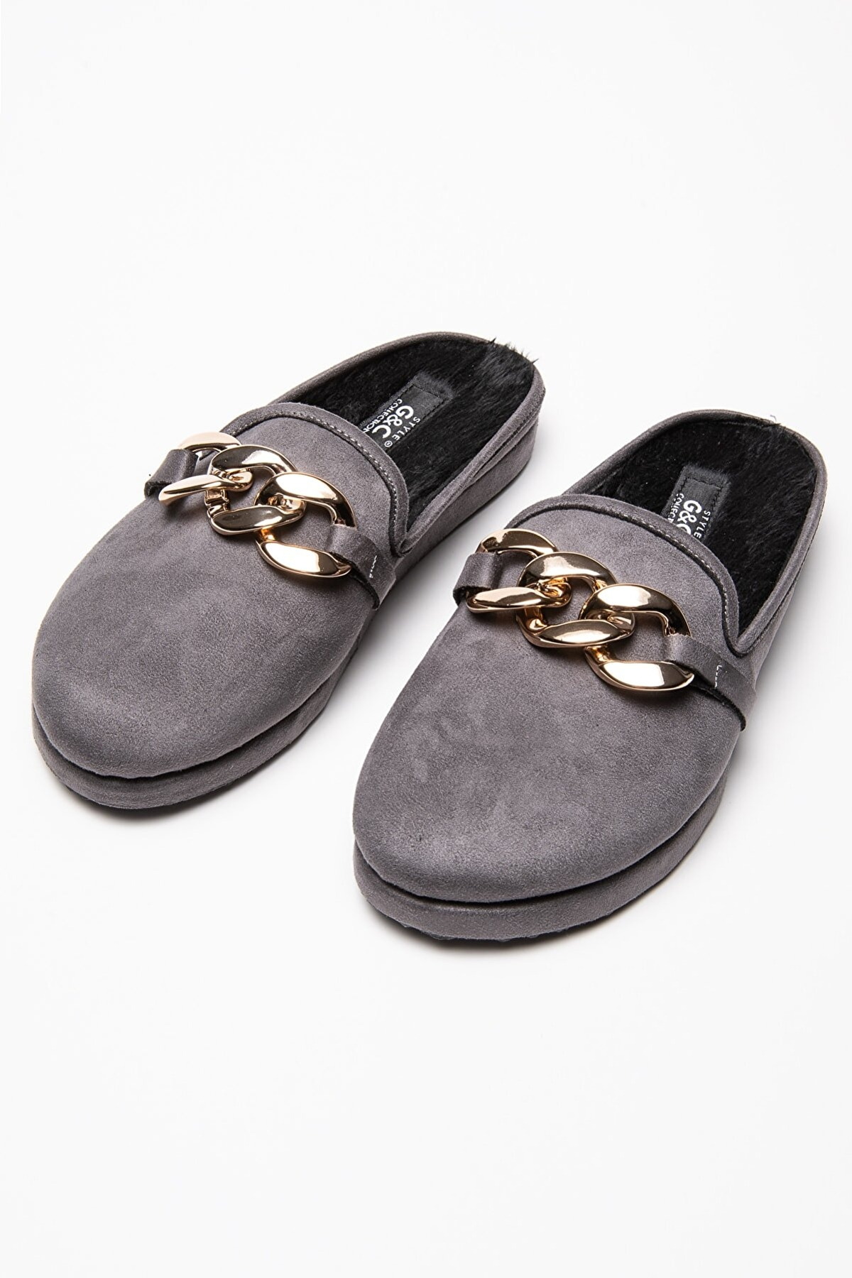 G & C Collection Nefes alabilir Nubuk Zincirli Ev Terliği G & C Collection 235 - Görsel 3