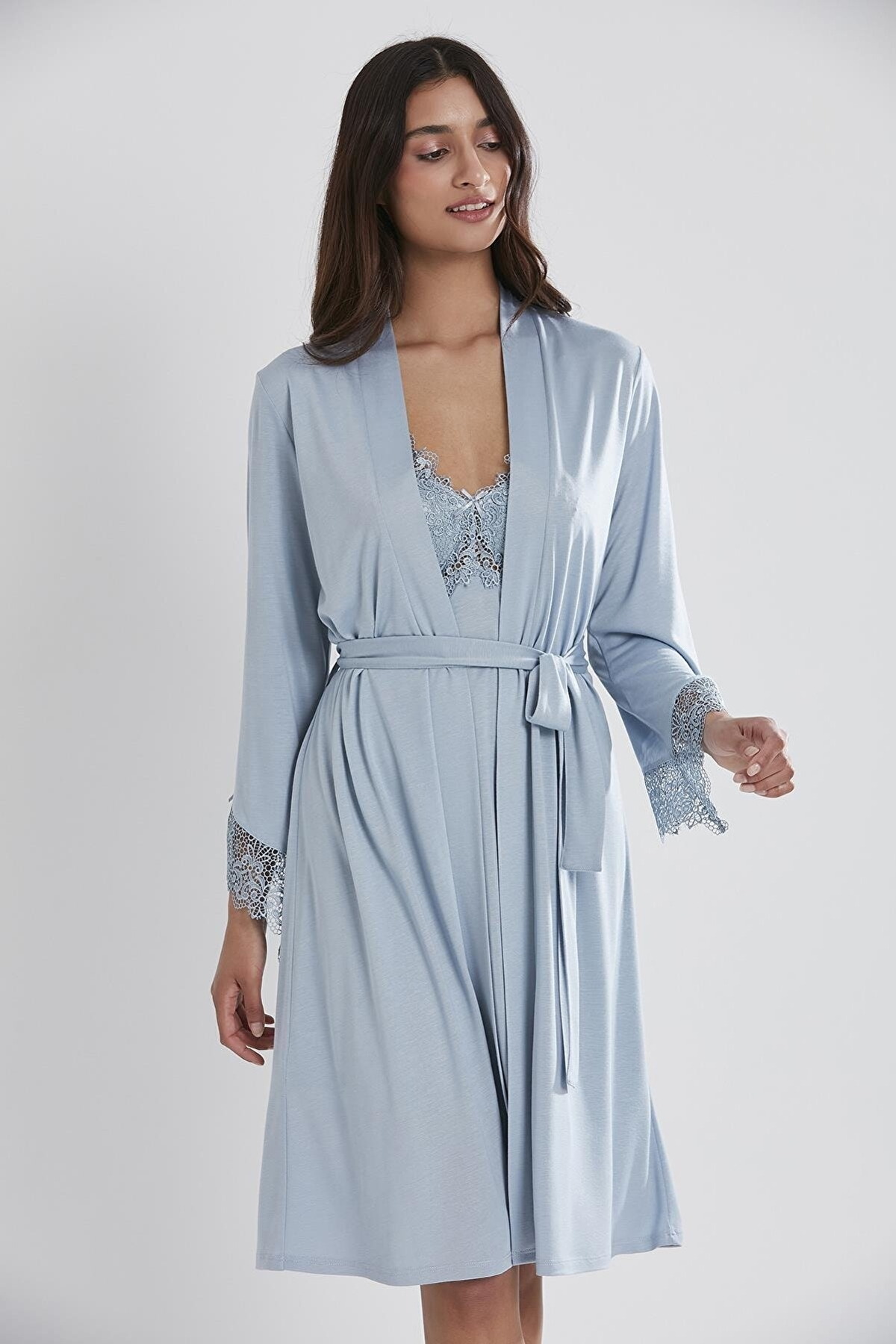Penye 6lı Gelin Çeyiz Seti Çeyiz Takım Pierre Cardin 5040 - Mavi