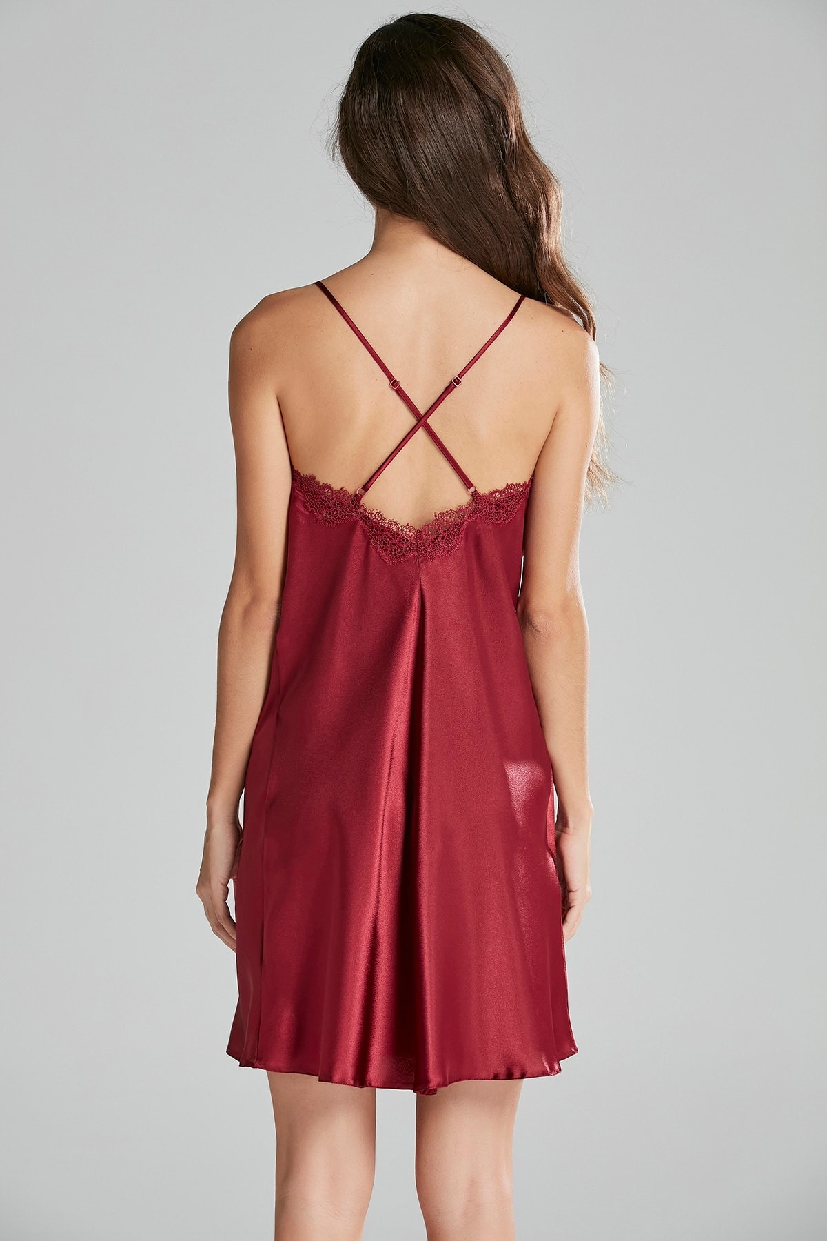 Pierre Cardin Saten Altılı Çeyiz Seti 6965 - Bordo