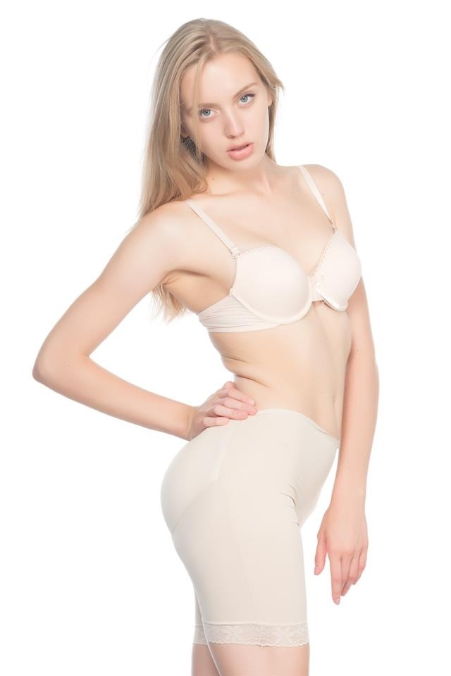 Dikişsiz Yüksek Bel Toparlayıcı Korse Boxer Emay 2002 - Ten