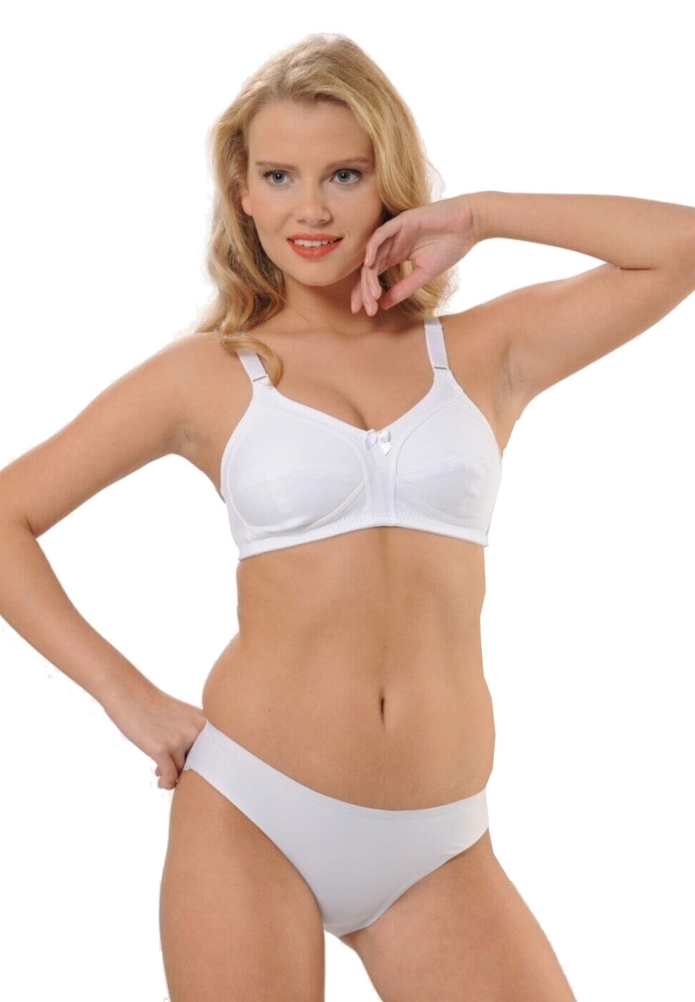 Pamuklu Full Cup Toparlayıcı Sütyen HMD 6030 - Beyaz