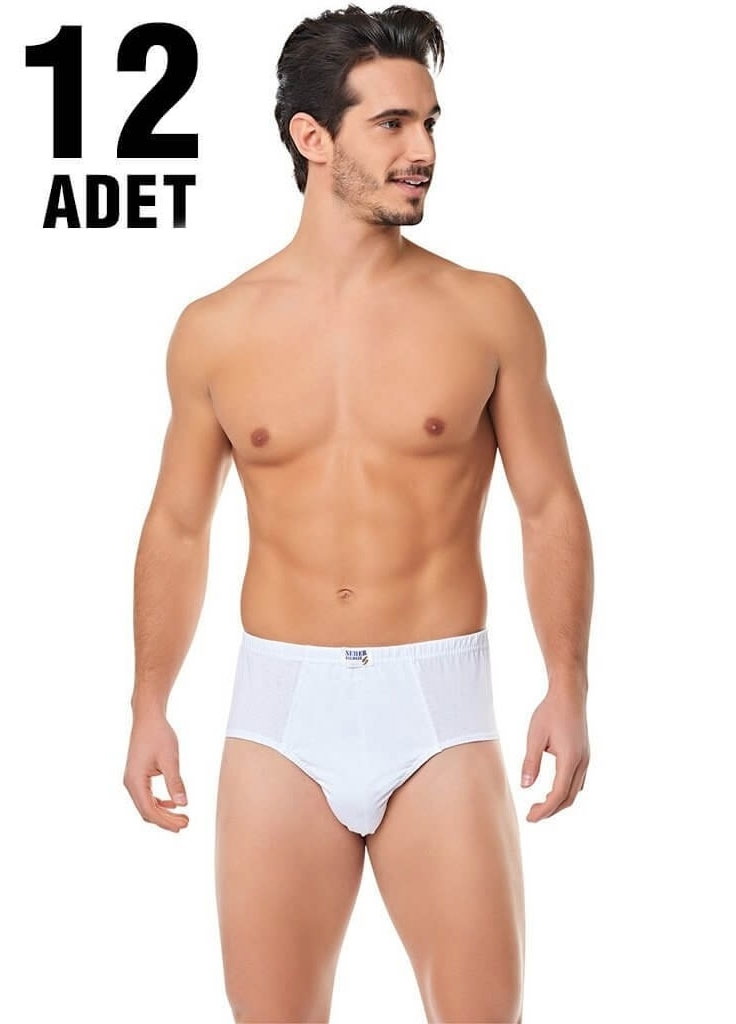 Pamuklu Kompakt Kesim Beyaz Slip Külot Seher Yıldızı 0005 - Beyaz