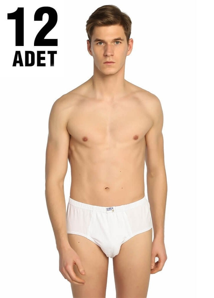 Pamuklu Kompakt Kesim Beyaz Slip Külot Seher Yıldızı 0005 - Beyaz