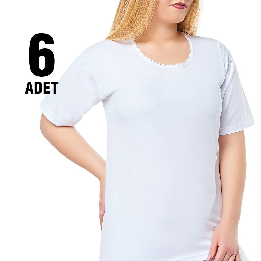 Yüksek Pamuk Oranı Geniş Askılı Kadın Atlet Seher Yıldızı 0011 - Beyaz