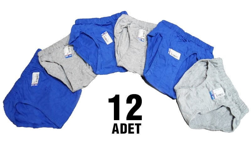 Seher Yıldızı Pamuklu Yumuşak Lastik Erkek Çocuk Slip Külot 12Li Seher Yıldızı 0037