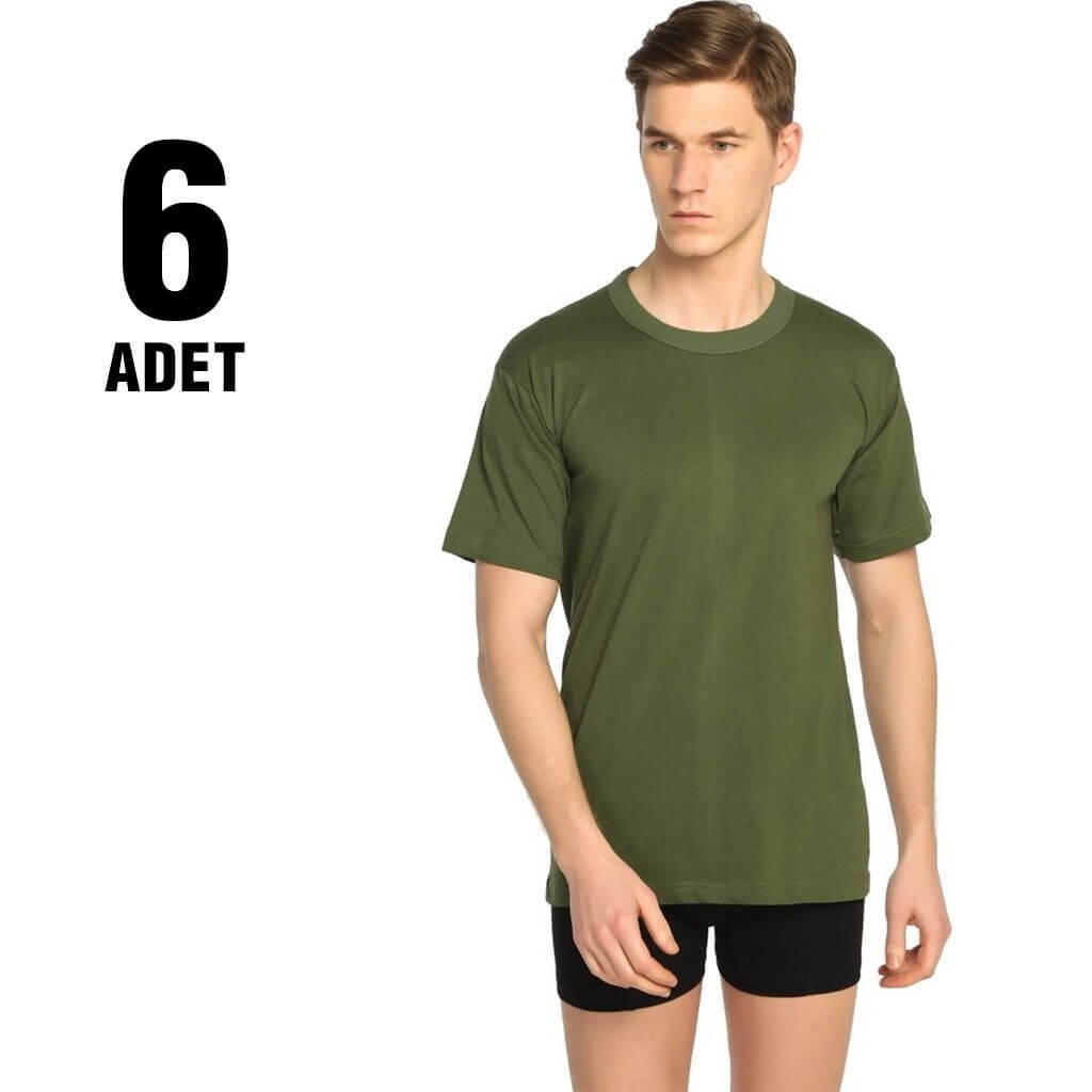 Renkli Ribana Kesim Sıfır Yaka Erkek Atlet Seher Yıldızı 0003 - Yeşil