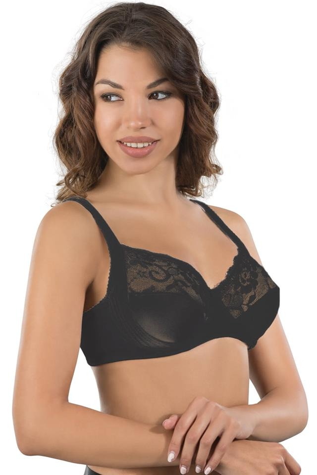 Full Cup Balenli Toparlayıcı Sütyen Emay 165 - Siyah