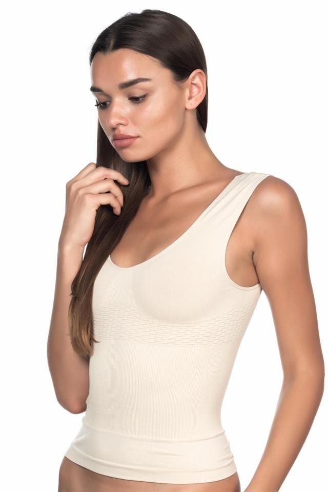 Kademeli Kompresyonlu Toparlayıcı Atlet Korse Emay 5012 - Ten