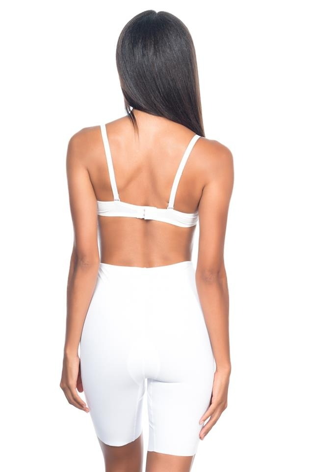 Yüksek Bel Dikişsiz Toparlayıcı Boxer Korse Emay 2817 - Beyaz