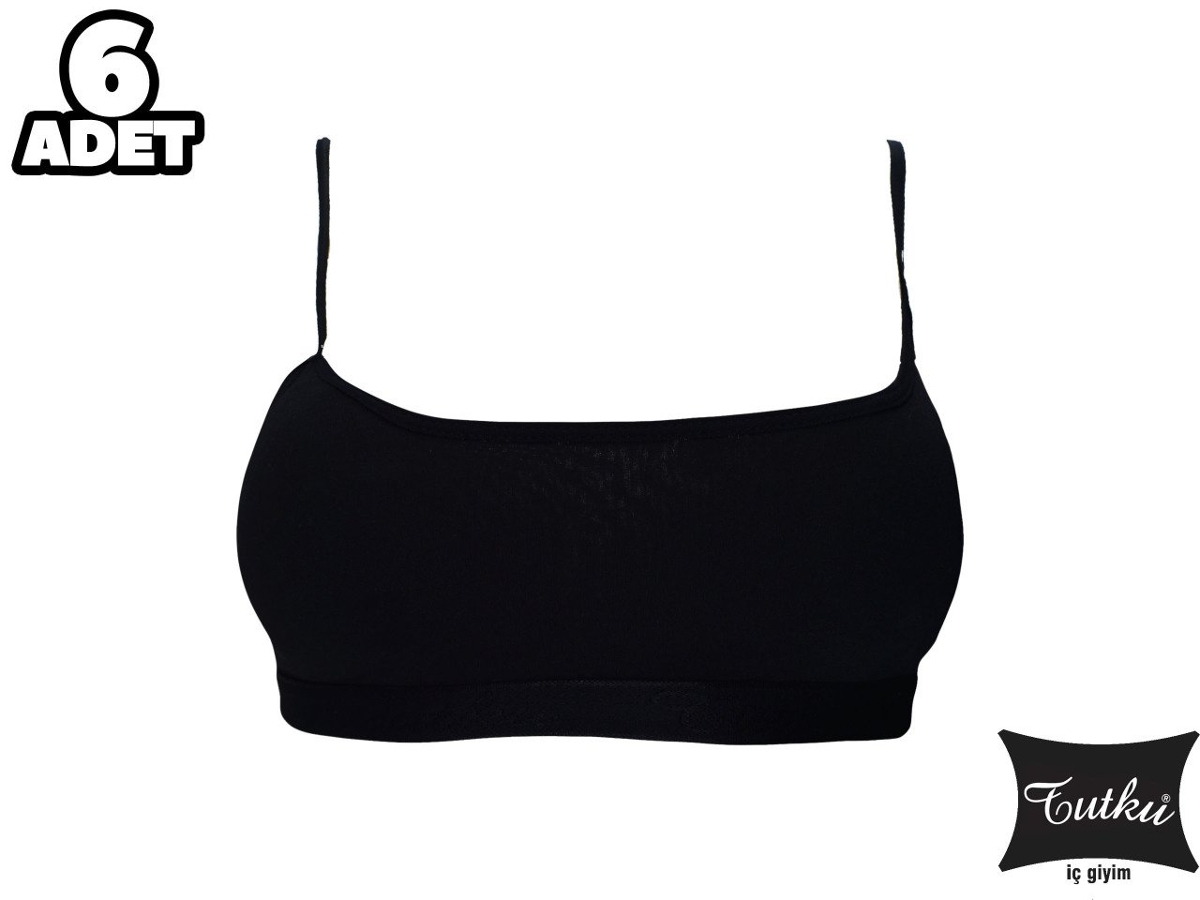 Balensiz Pedli Kız Çocuk Alıştırma Sütyeni Tutku 0847 - Siyah