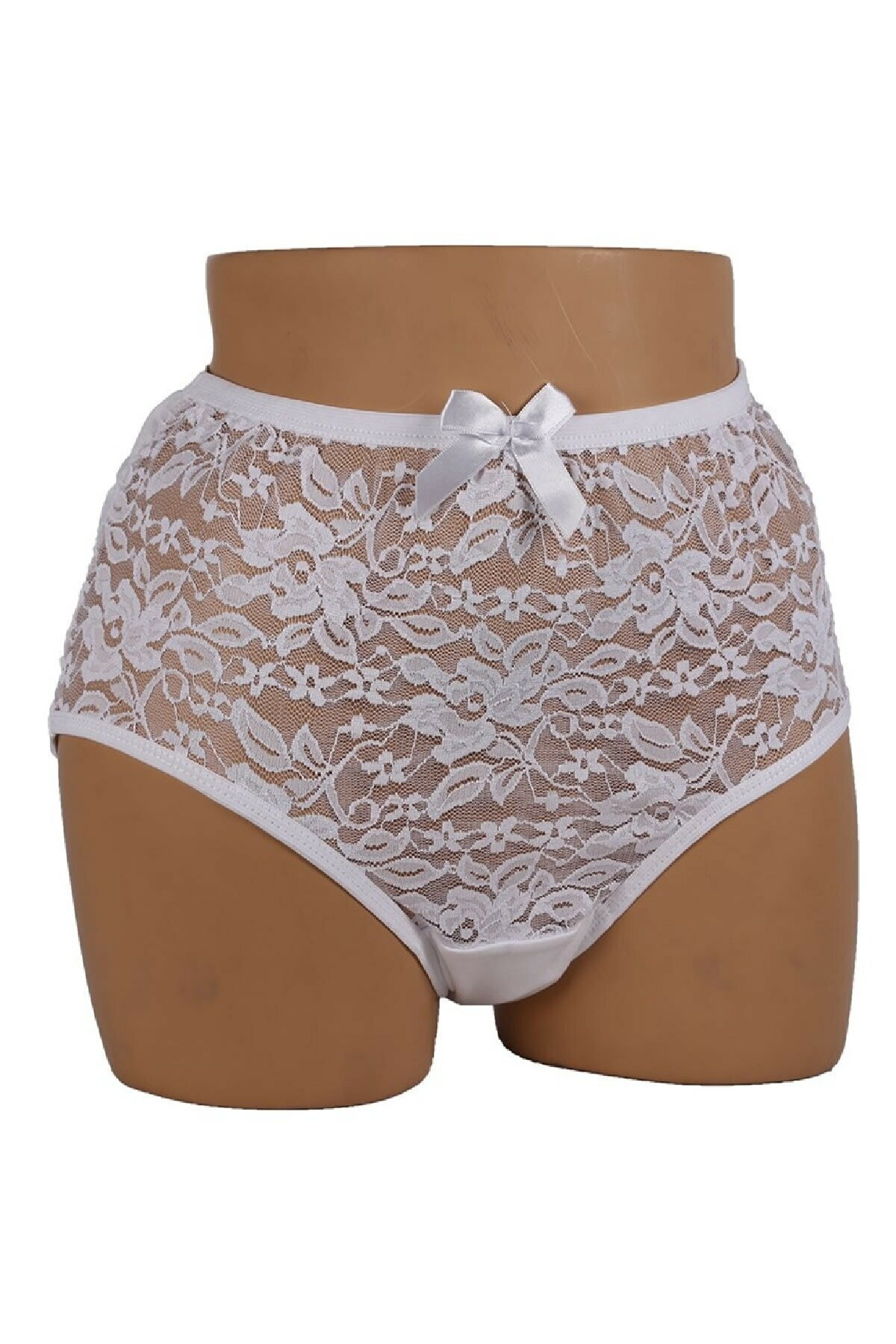 Yüksek Bel Pamuklu Bato Külot Tutku 0926 - Beyaz