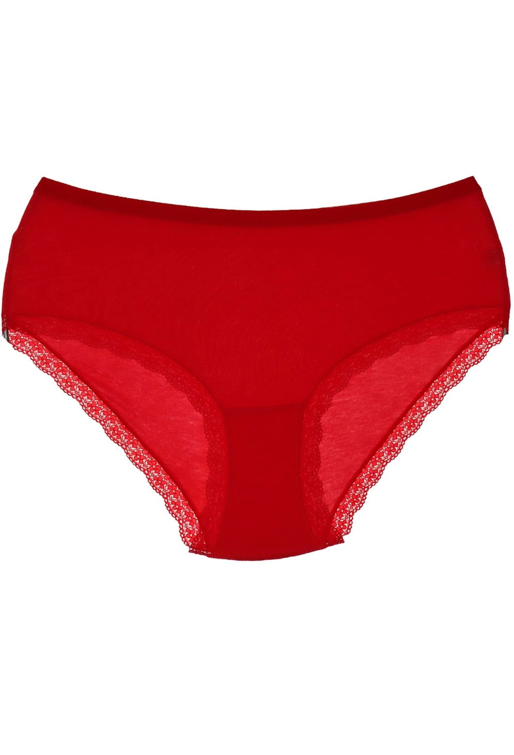 Yüksek Bel Pamuklu Kadın Bato Külot Tutku 0948 - Kırmızı