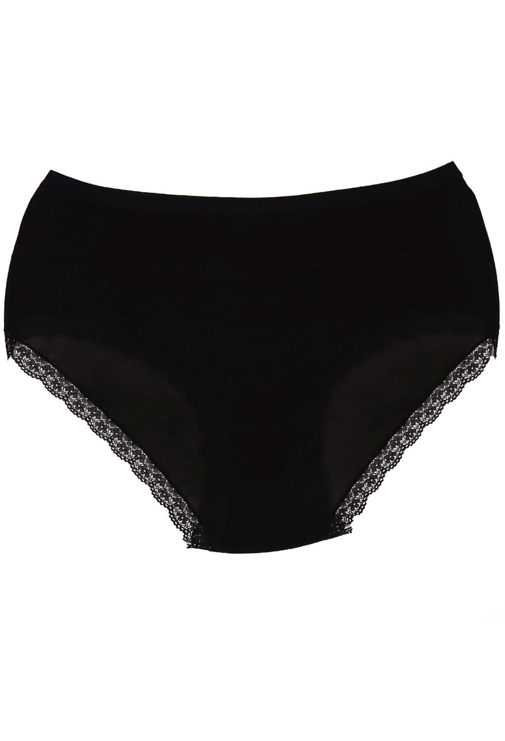 Yüksek Bel Pamuklu Kadın Bato Külot Tutku 0948 - Siyah