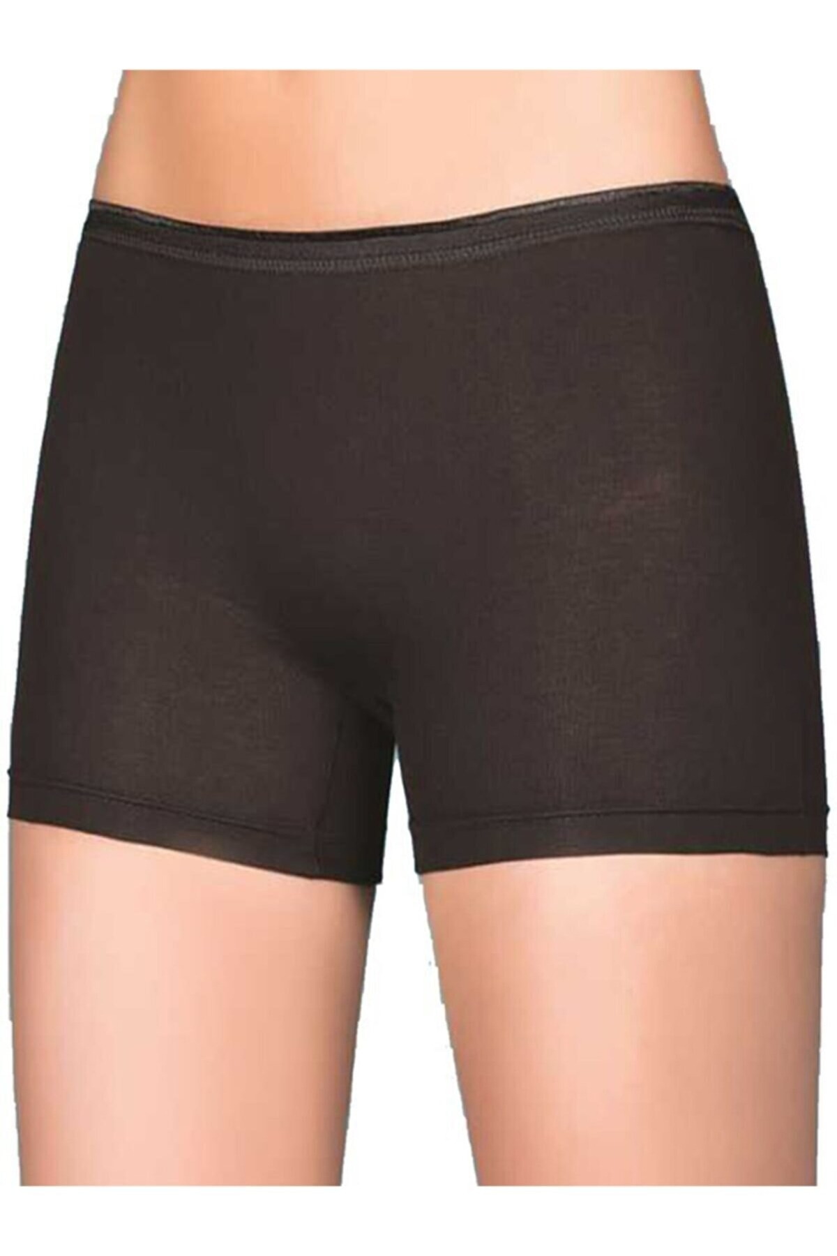 Pamuklu Uzun Paça Kadın Boxer Külot Tutku 0154 - Siyah