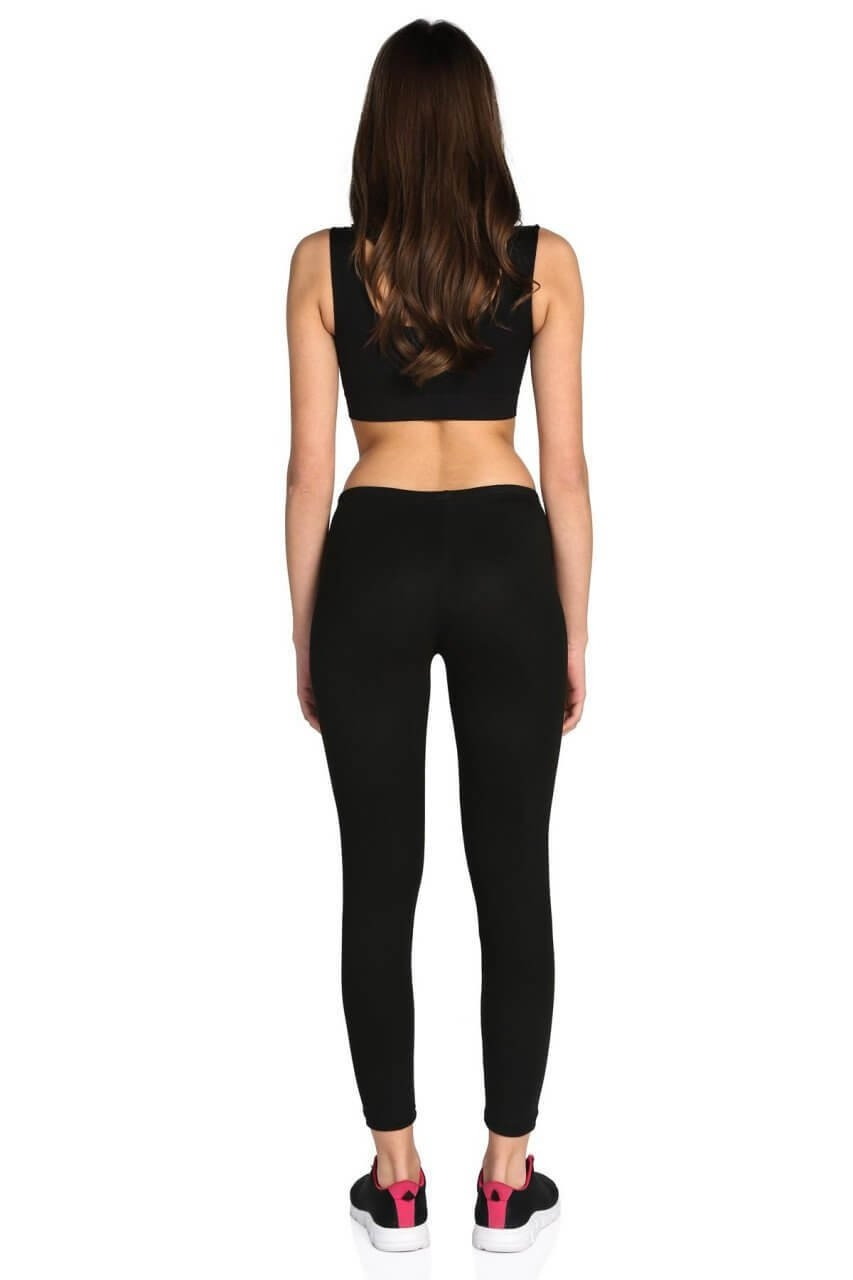 Termal Nefes Alan Pamuklu Tayt Somon Tutku 0166 - Siyah