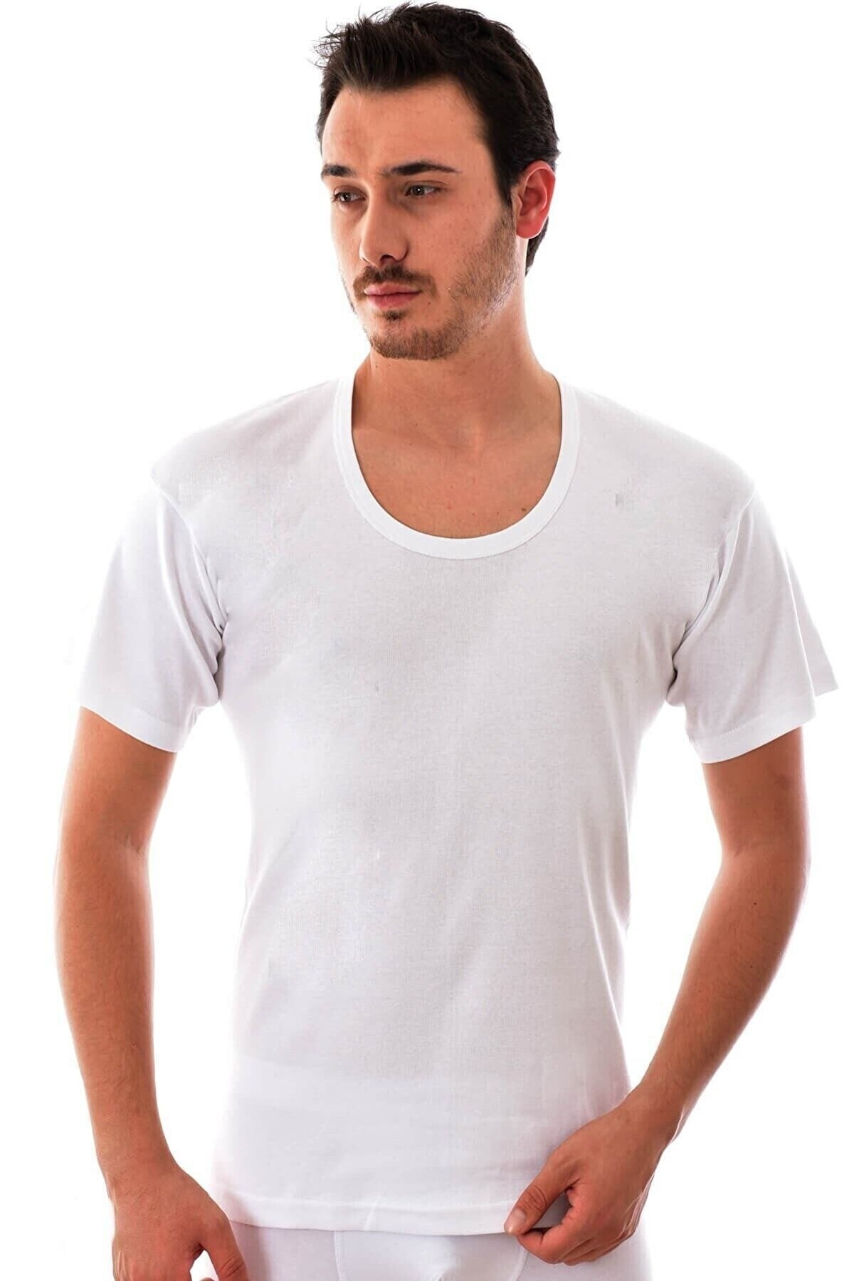 Tutku Pamuklu Ribana Atlet Bisiklet Yaka Erkek Tutku 0104 - Görsel 2