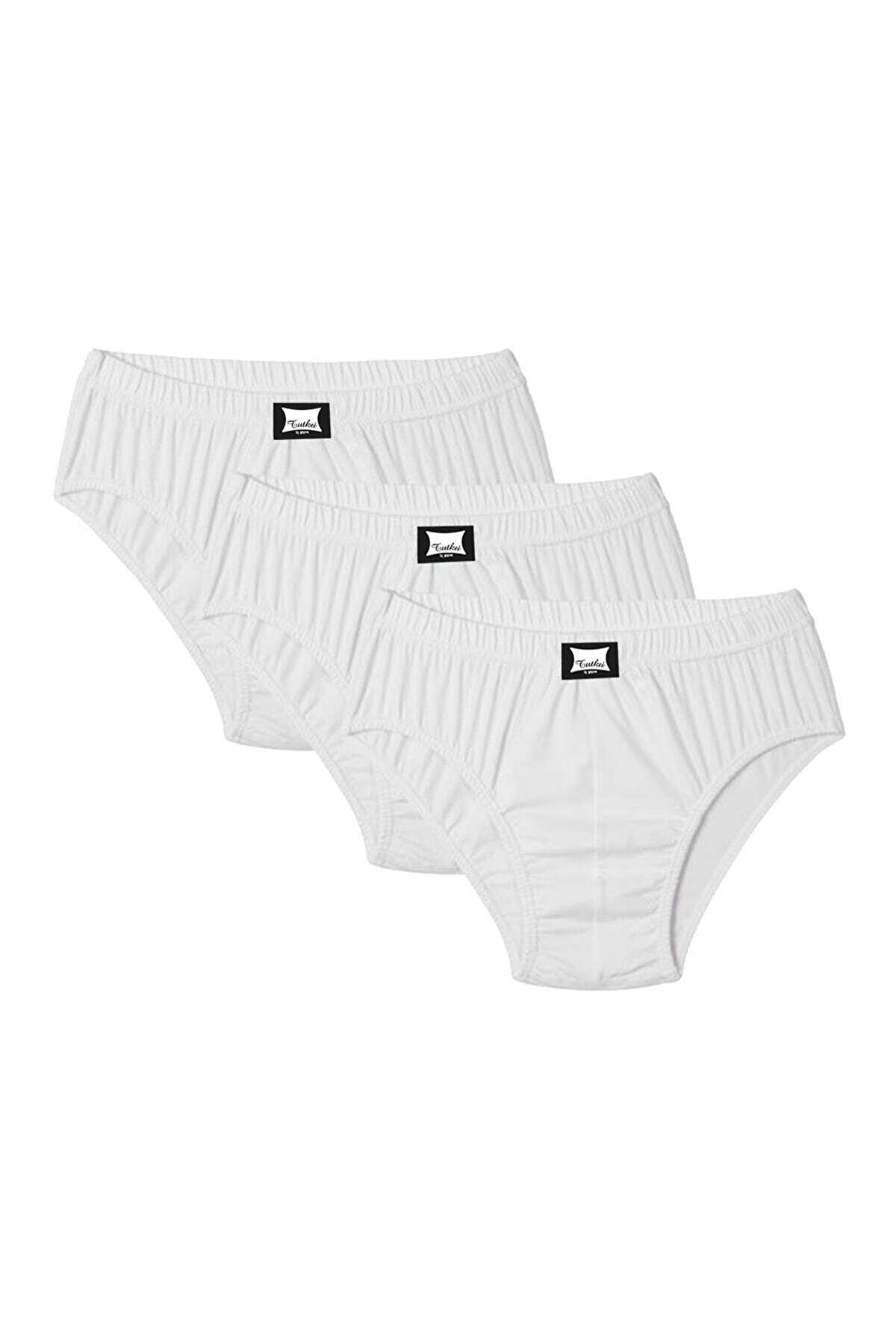 Pamuklu Kompakt Kesim Slip Külot Tutku 0109 - Beyaz