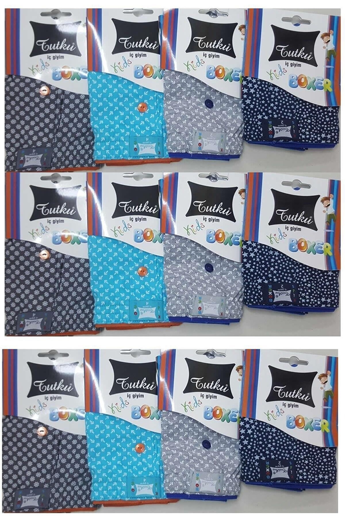 Tutku Pamuklu Desenli Erkek Çocuk Boxer Tutku 0250 - Görsel 2