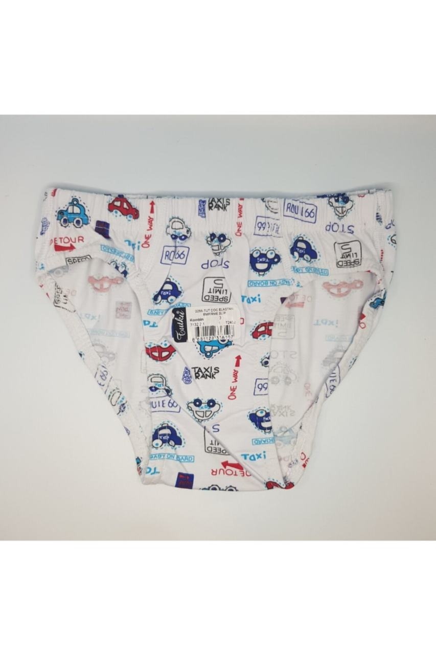 Pamuklu Asorti Erkek Çocuk Slip Külot Tutku 0255 - Asorti