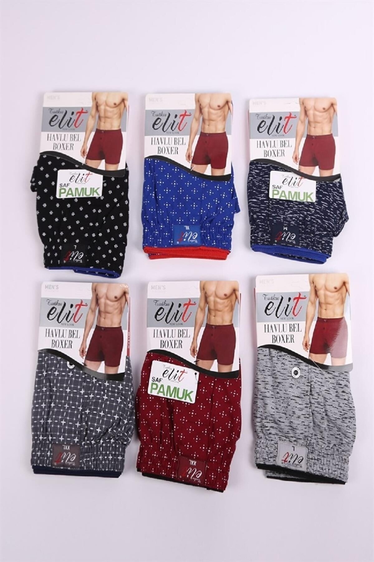 Pamuklu Düz Dikiş Erkek Boxer Tutku 1102 - Siyah