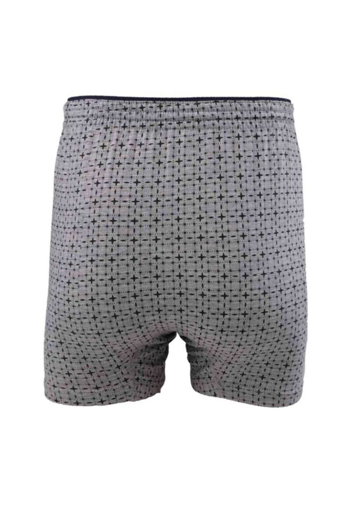 Pamuklu Düz Dikiş Erkek Boxer Tutku 1102 - Gri