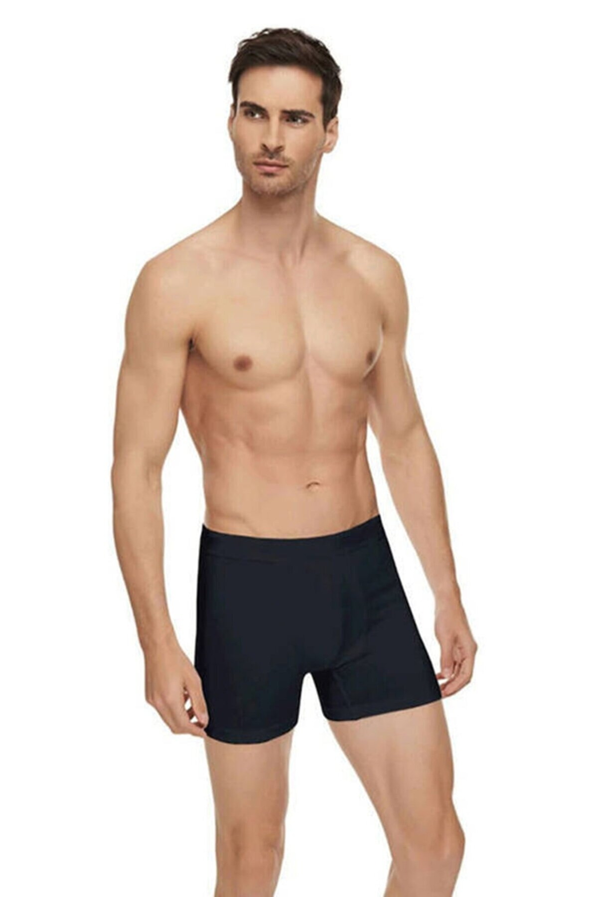 Pamuk Modal Elastan Erkek Boxer Tutku Elit 1251 - Siyah