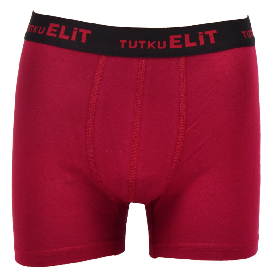 Modal Likralı Esnek Bel Boxer Tutku Elit 1252 - Bordo