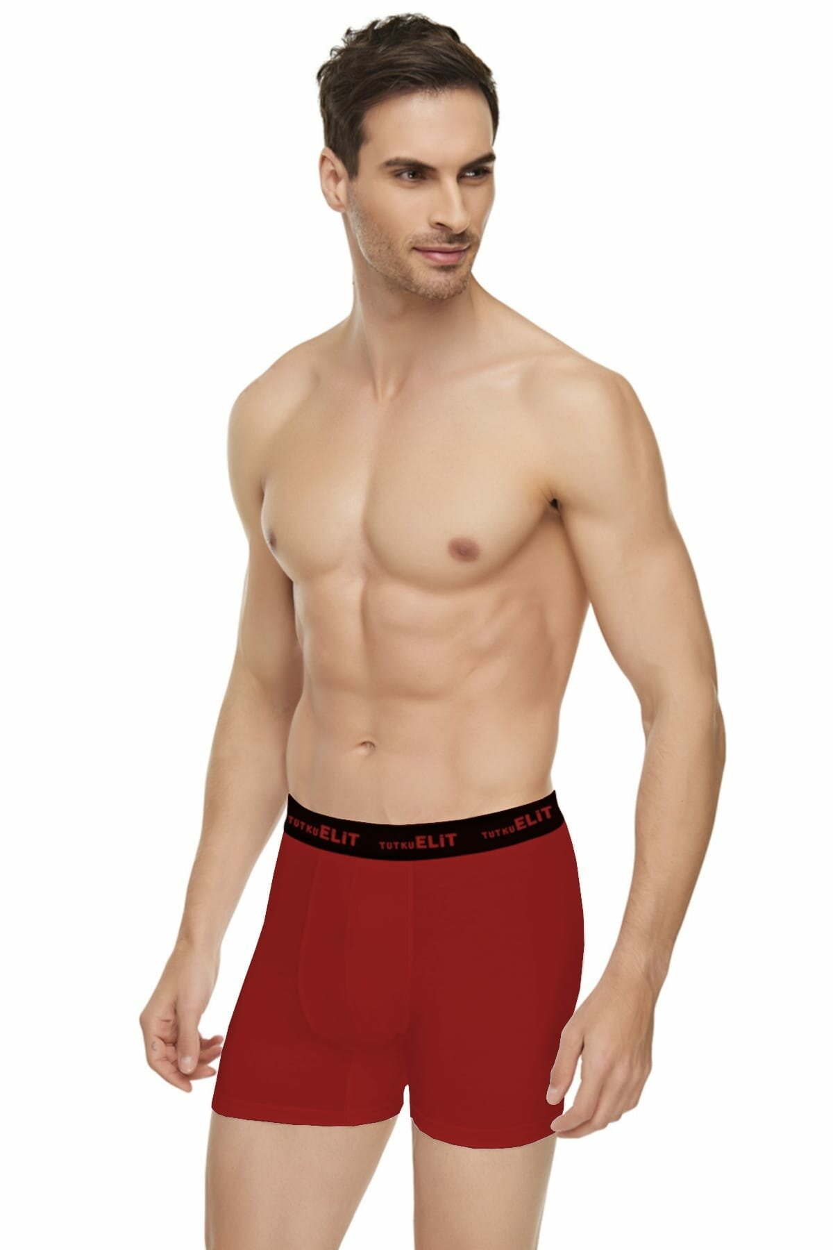 Modal Likralı Esnek Bel Boxer Tutku Elit 1252 - Bordo