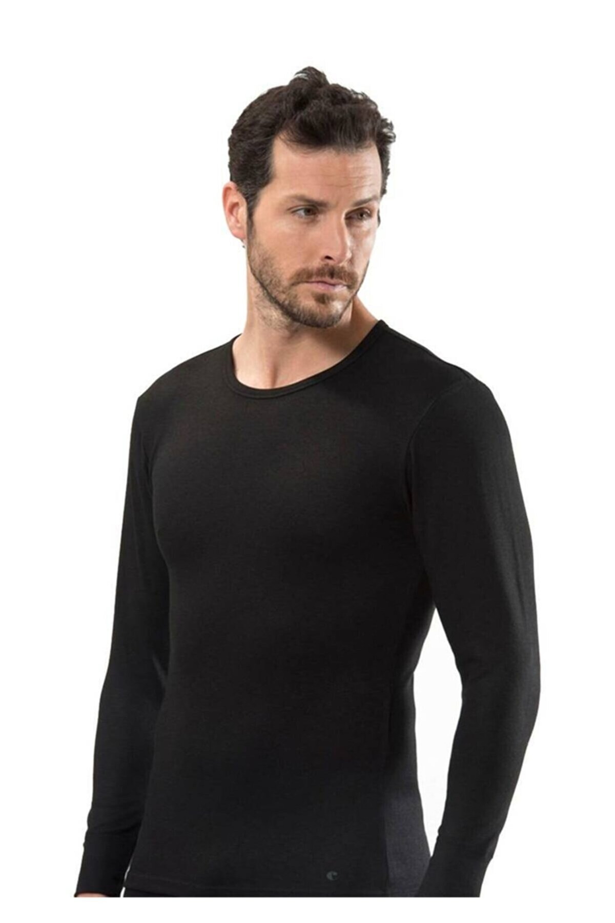 Uzun Kollu Pamuklu Erkek Atlet Tutku Elit 1302 - Siyah