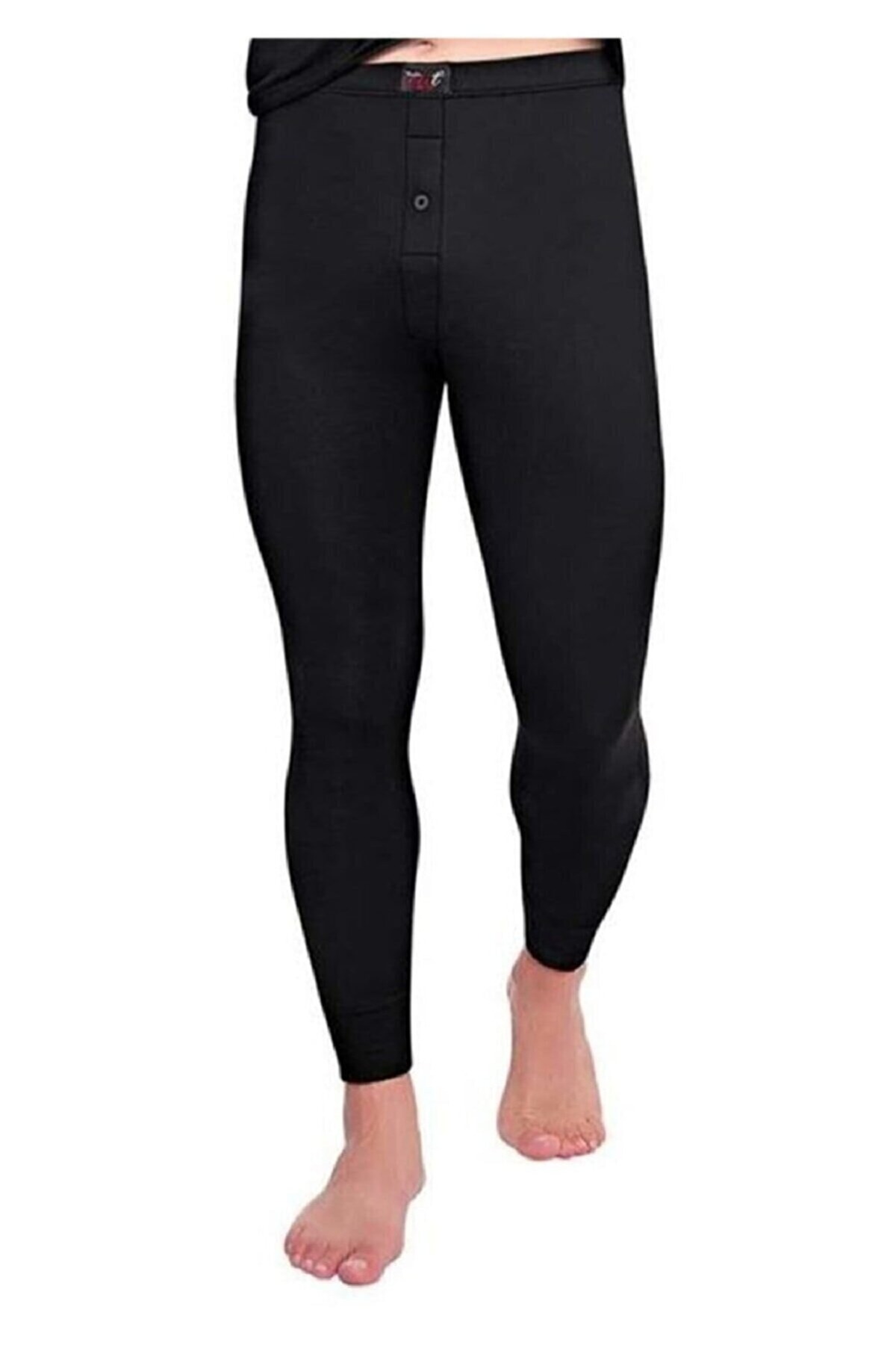 Erkek Termal Alt Fırçalı İç Yüzey Polyester Elastan Tutku 1306 - Siyah