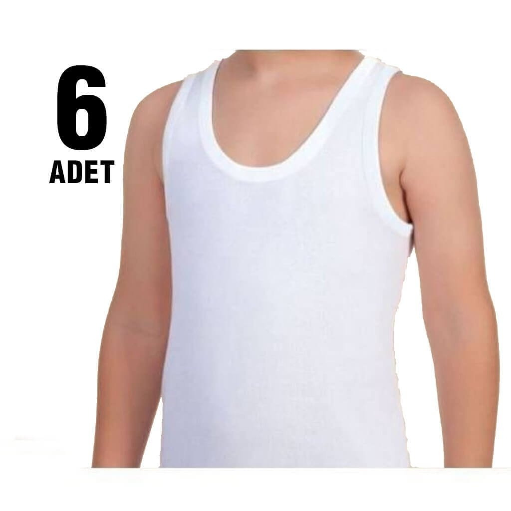 Pamuklu Yumuşak Kesim Atlet Tutku 0124 - Beyaz