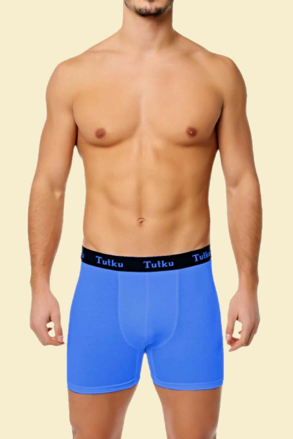 Tutku Pamuklu Esnek Bel Lastikli Boxer Tutku 0400 - Görsel 3