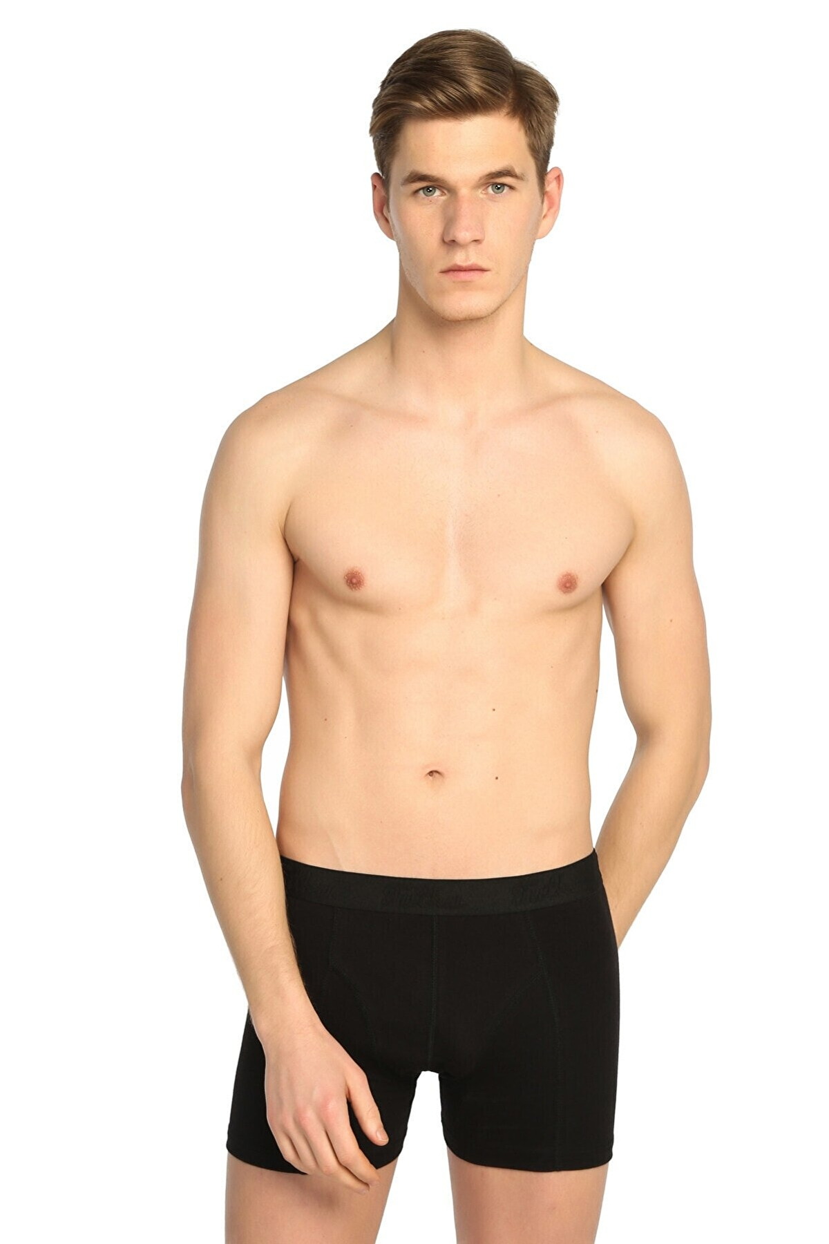 Likralı Yumuşak Boxer Tutku 0114 - Siyah