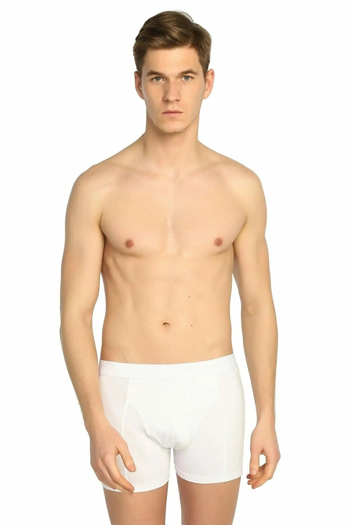 Likralı Yumuşak Boxer Tutku 0114 - Beyaz