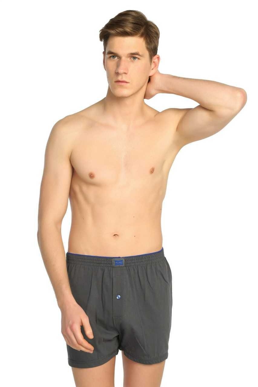 Pamuklu Esnek Bel Lastik Boxer Tutku 0117 - Füme