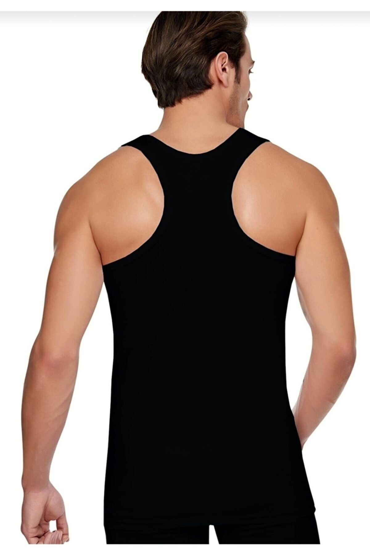 Ribana Pamuklu Spor Atlet Erkek Tutku 0118 - Siyah