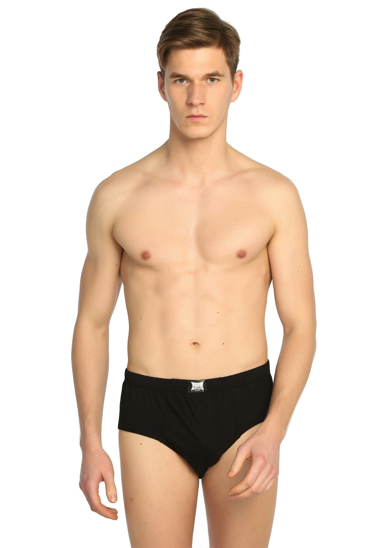 Pamuklu Kompakt Kesim Erkek Slip Külot Tutku 0109 - Siyah