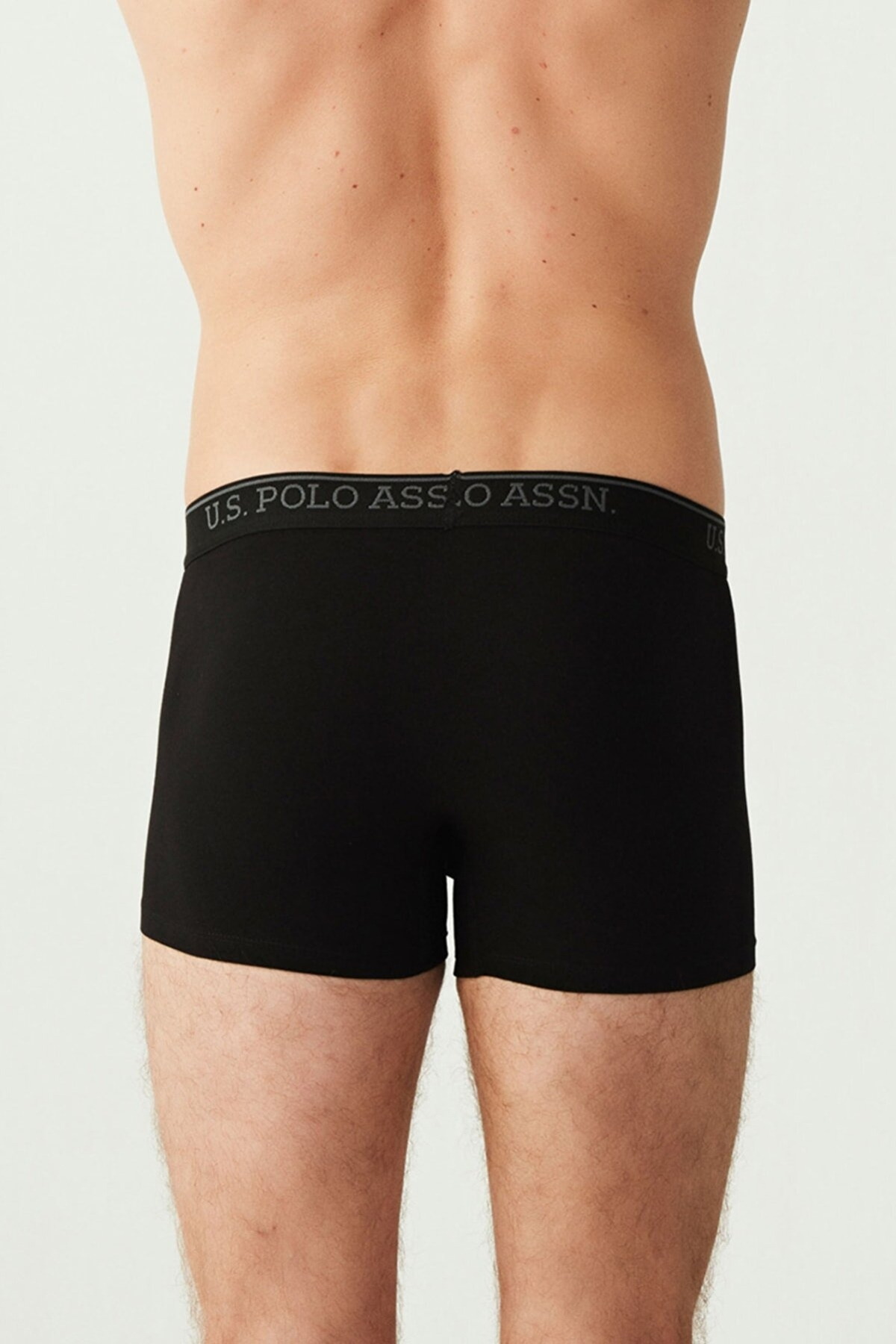 Pamuklu Esnek Bel Lastiği 3 Lü Erkek Boxer Us. POLO Assn. 80304 - Görsel