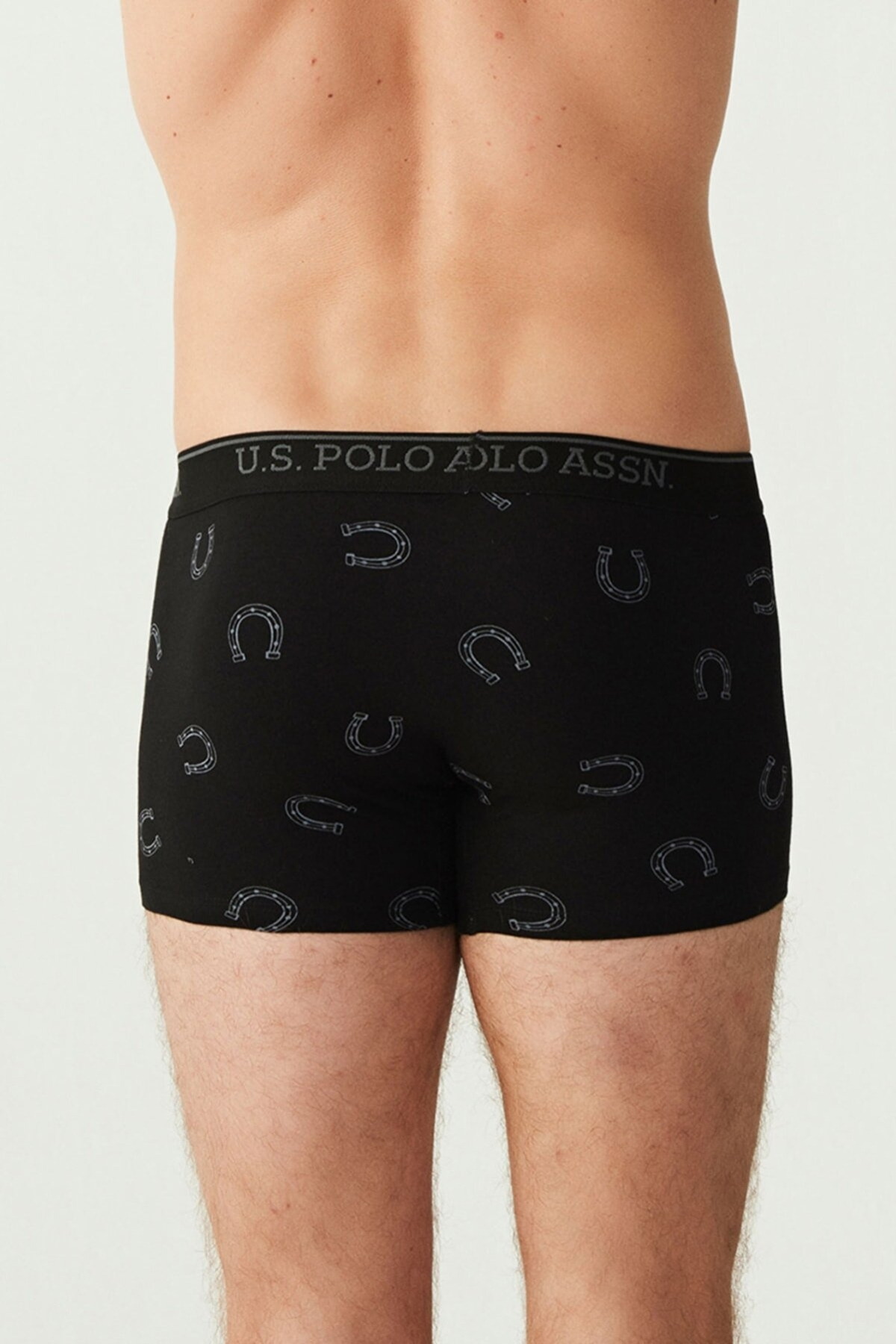 Pamuklu Esnek Bel Lastiği 3 Lü Erkek Boxer Us. POLO Assn. 80304 - Görsel