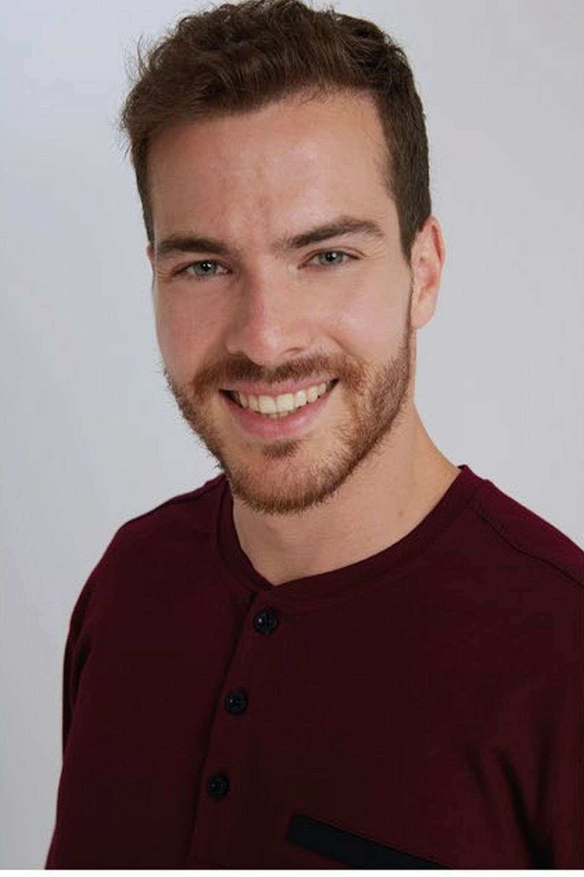 Eros Düğmeli Uzun Kollu Bordo Pijama Takımı Eros 960 - Görsel 2