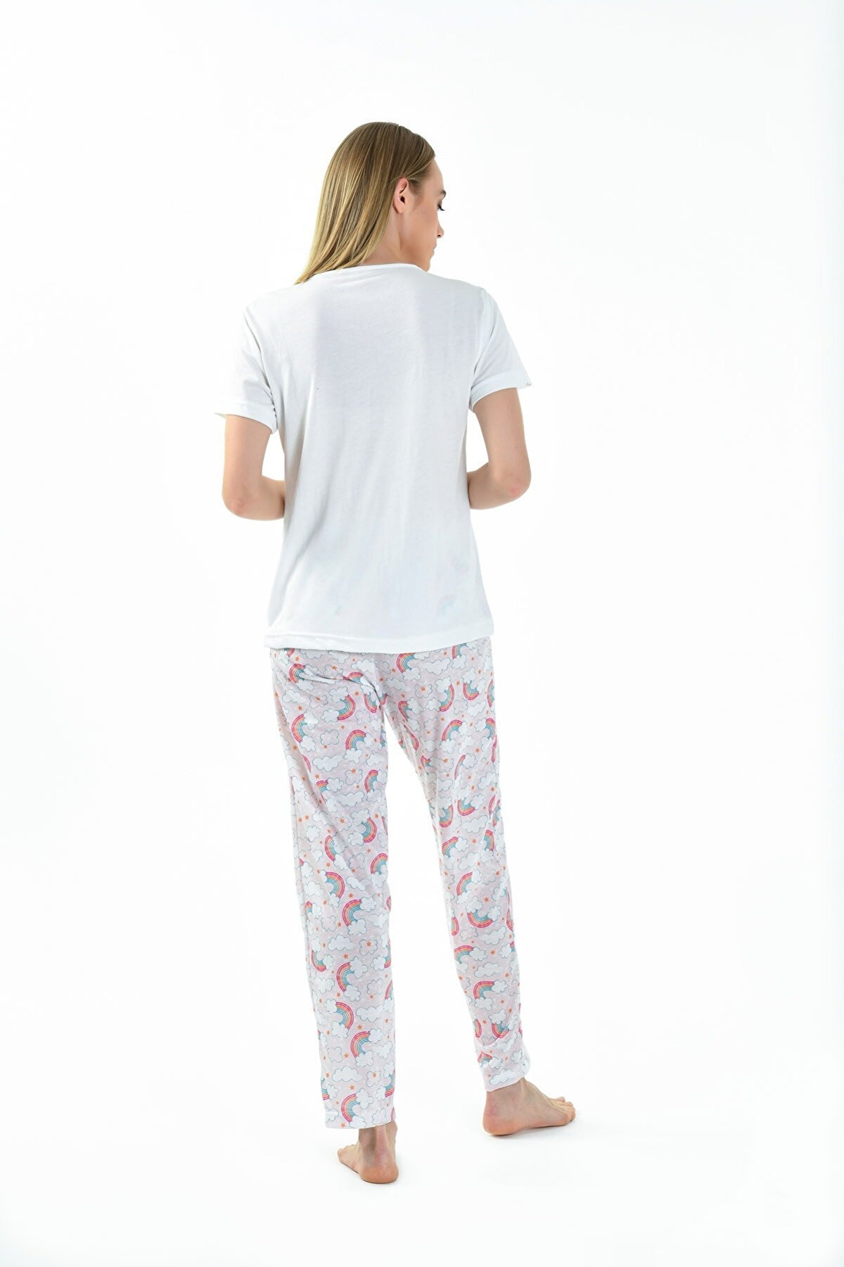 Yeni İnci Penye Kumaşlı Yazlık Pijama Takımı Yeni İnci 1788 - Görsel 4