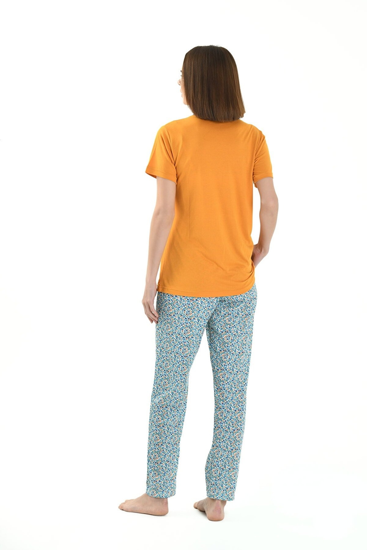 Yeni İnci Viskon Kısa Kollu Pijama Takımı Yeni İnci 1857 - Görsel 2