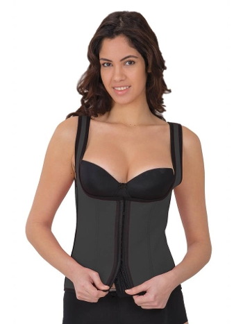 Agraflı Göğsü Açık Korse Yüksek Bel Emay 9173