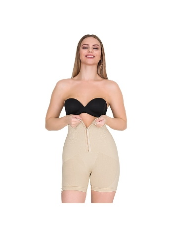 Dikişsiz Agraflı Toparlayıcı Korse Siyah Form Time 2226