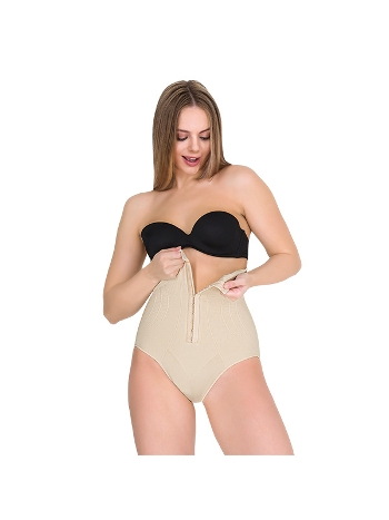 Yüksek Bel Agraflı Korse Siyah Form Time 1108